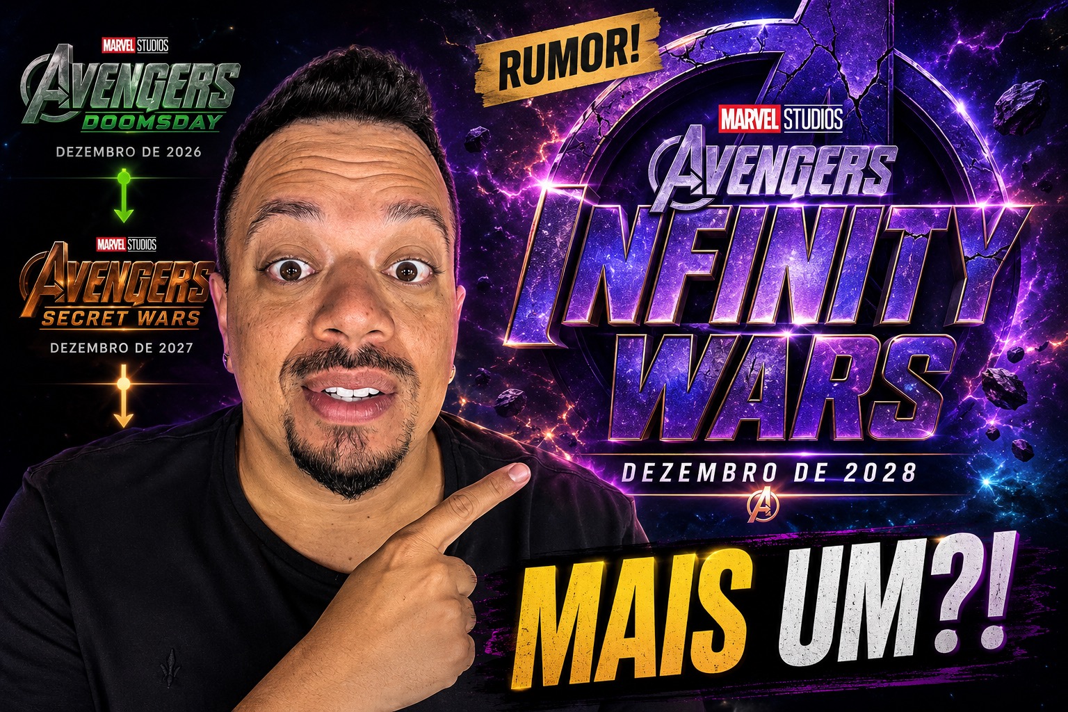 Marvel pode ter Vingadores em 2028: Eternity Wars entra no radar